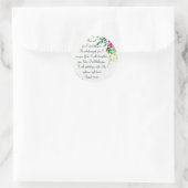 Angst niet, Isaiah Scripts Floral Waterverf Art Ronde Sticker (Tas)