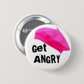 Angst ophalen ronde button 5,7 cm (Voorkant /achterkant)