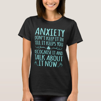 Angst Praat over IT PTSS Awareness Ribbon Support T-shirt