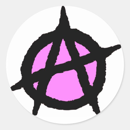 Angst Ronde Sticker (Voorkant)