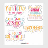 Angst Sticker voor psychische aandoeningen (Vel)