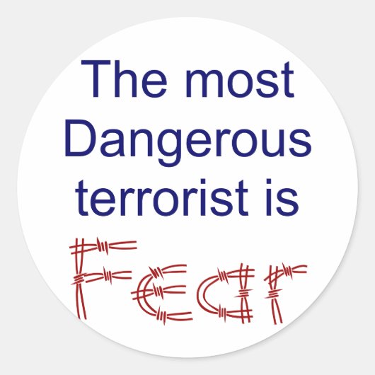 Angst stickers (Voorkant)