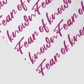 Angst voor bekende tissuepapier (Detail)