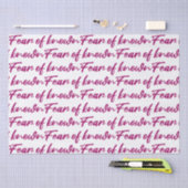 Angst voor bekende tissuepapier (Craft)