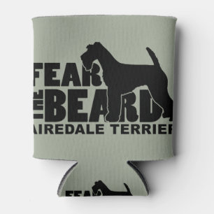 Angst voor de baard - Airedale Terrier Blikjeskoeler