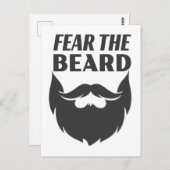 Angst voor de baard briefkaart (Voorkant / Achterkant)