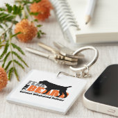 Angst voor de baard - Duitse Wirehaire Pointer Sleutelhanger (Voorkant Rechts)