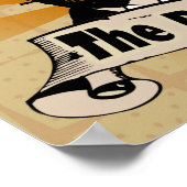 Angst voor de baard, Funny Mustache Poster (Hoek)