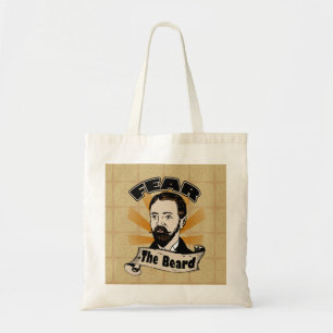 Angst voor de baard, Funny Mustache Tote Bag