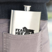 Angst voor de baard - Pudelpointer Gear Heupfles (Voorbeeld)