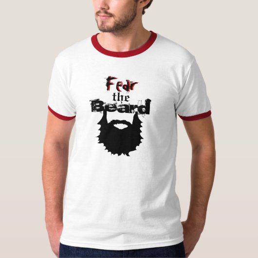 Angst voor de baard T-shirt (Voorkant)