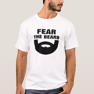 Angst voor de baard tegen shirt
