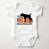 Angst voor de baard - Wirehares Pointing Griffon Romper (Voorkant)