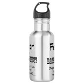 Angst voor de bassonist waterfles  (Voorkant)