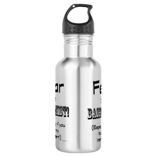 Angst voor de bassonist waterfles  (Voorkant)