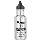 Angst voor de bassonist waterfles  (Links)