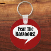 Angst voor de bazen sleutelhanger (Voorkant)