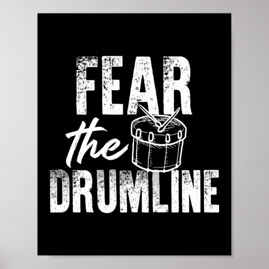 Angst voor de drumline marchingband poster (Voorkant)