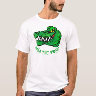Angst voor de moerasgator t-shirt