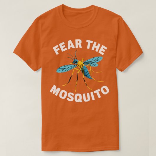 Angst voor de mug t-shirt (Design voorkant)