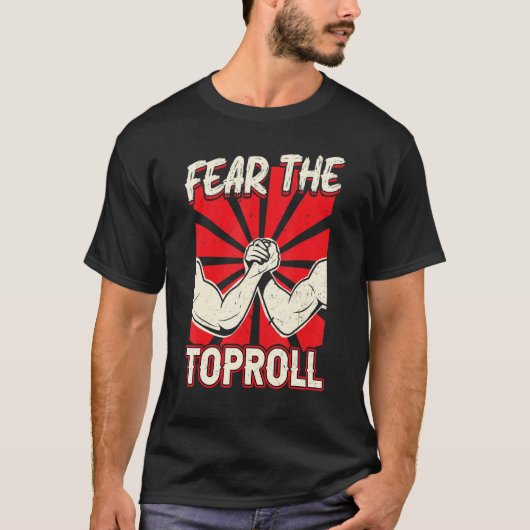 Angst voor de onrust in de toprolarm t-shirt (Voorkant)