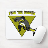Angst voor de Penguin Mousepad Muismat (Met muis)
