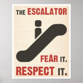Angst voor de scalator poster (Voorkant)