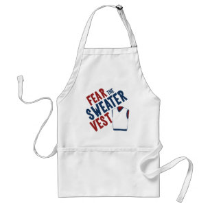 Angst voor de Sweater Vest Standaard Schort