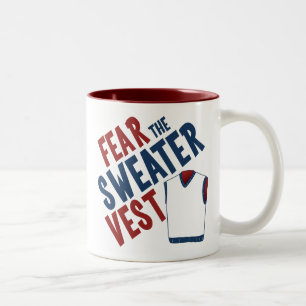 Angst voor de Sweater Vest Tweekleurige Koffiemok