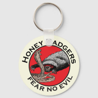 Angst voor geen aambeeld badass Honey Badger Red A Sleutelhanger