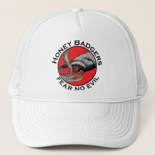 Angst voor geen aambeeld badass Honey Badger Red A Trucker Pet
