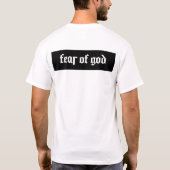 Angst voor God T-shirt (Achterkant)