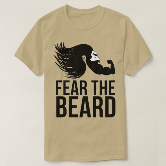 Angst voor het Shirt op de baard 2 (Design voorkant)