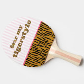 Angst voor mijn tijgerstijl | Tigerprint Ping-Pong Tafeltennisbatje (Zijkant)