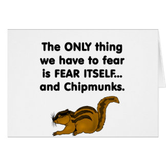 Angst voor zichzelf Chipmunks