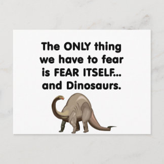 Angst voor zichzelf Dinosauriërs 1 Briefkaart