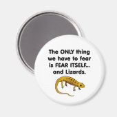 Angst zelf hagedissen 1 magneet (Voorkant / Achterkant)