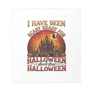 Angstaanjagend Bereid Halloween Geheime Kasteel He Notitieblok