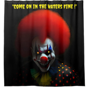 Angstaanjagend grappig enge clown horror gag custo douchegordijn