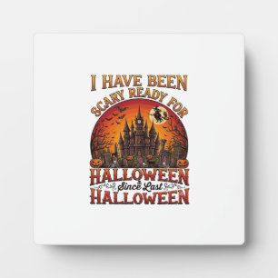 Angstaanjagend Halloween Kasteel Heks Pompoen Fotoplaat