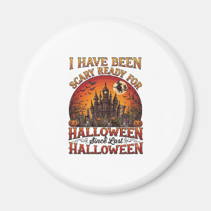 Angstaanjagend Halloween Kasteel Heks Pompoen Magneet