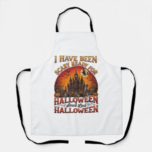 Angstaanjagend Halloween Kasteel Heks Pompoen Schort