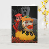 Angstaanjagend, maar Schattige! Kaart (Gele Bloem)