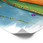 Angstaanjagende clown poster (Hoek)