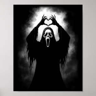 Angstaanjagende gezicht horror griezelige geest ha poster