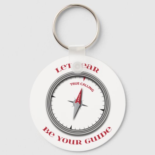 Angstaanjagende kompas - Wees bang voor uw gids Sleutelhanger (Voorkant)