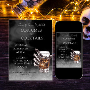 Angstaanjagende kostuums en cocktails Halloween Pa Kaart
