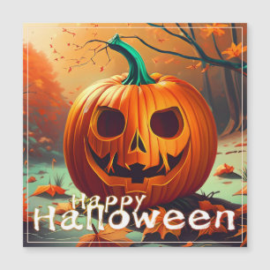 Angstaanjagende Oranje pompoen met gezicht, Hallow