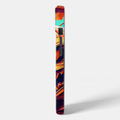 Angstaanjagende Oranje pompoen met gezicht, Hallow Case-Mate iPhone Case (Achterkant / Links)