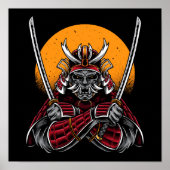 Angstaanjagende samoerai poster (Voorkant)